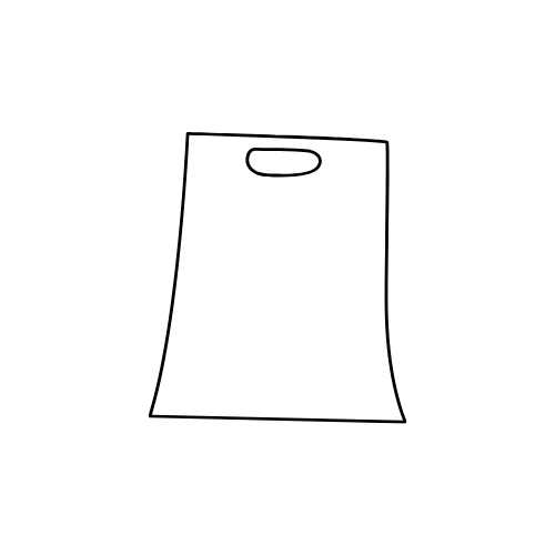 Пакет с вырубной ручкой